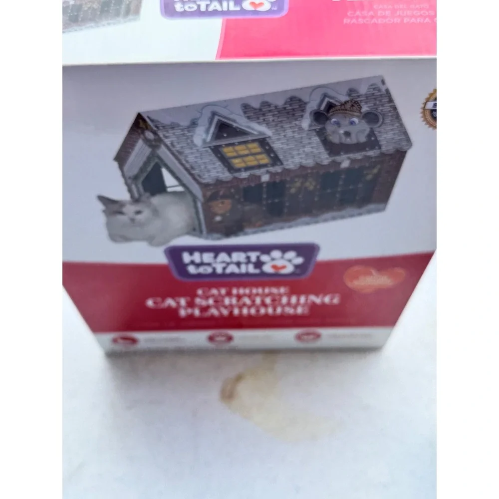 Heart to Tail Cat Scratching Playhouse Nutcracker House with Catnip Holiday Pet